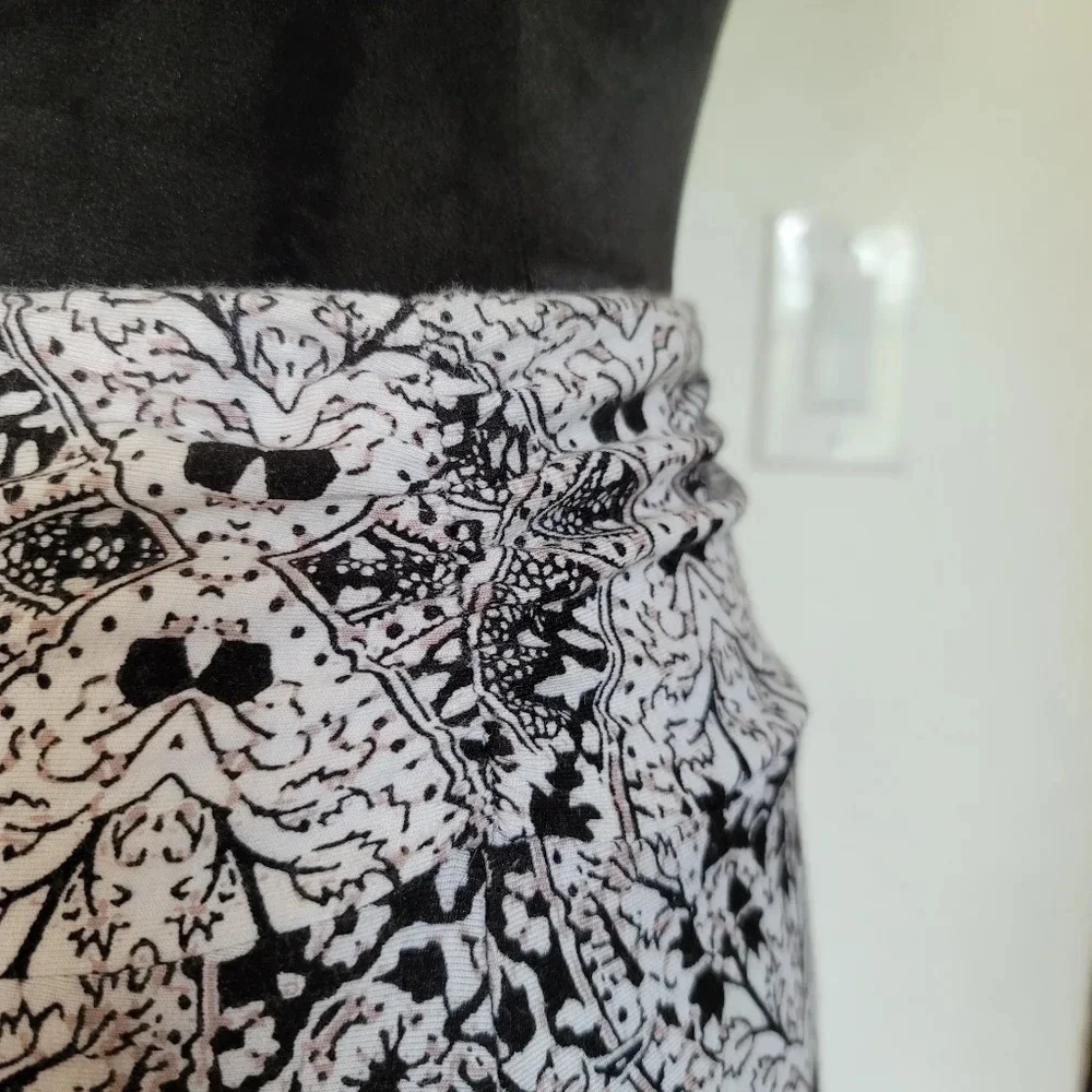 Maxi CYNTHIA ROWLEY Stretch SKIRT Fold Over White